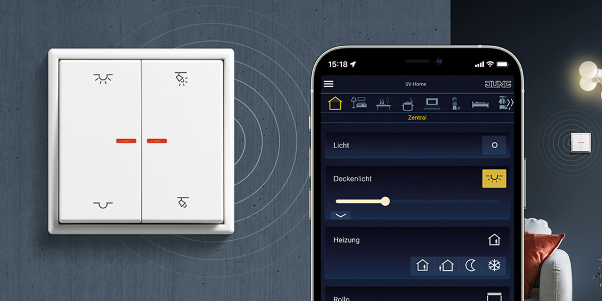 KNX RF Taster bei Jakobi Haustechnik in Frankfurt am Main